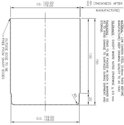 120x150mm 120x80mm Filter Cage Cup