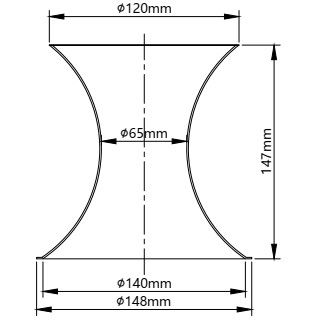 Spinning Filter Cage Venturi 148x120x147mm