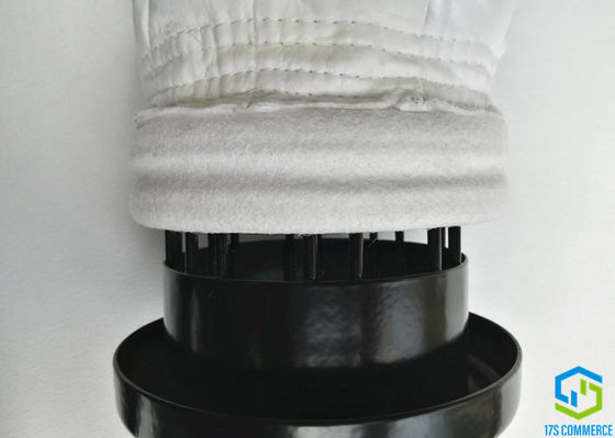 130mm PTFE Pleated Filter Bags 8 Pleats Bead Cuff