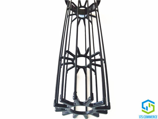 138mm 12 Pleats Baghouse Filter Cages Silicon Coating