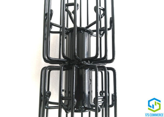 144mm Two Sections 8 Pleat Filter Cage Silicon Coating Mild Steel Bayonet Joint