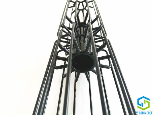 Two Pieces Star Filter Cage Twist Joint Silicon Coating Pleat Cage 110mm Spider Cage Mild Steel Dust Collector Cage