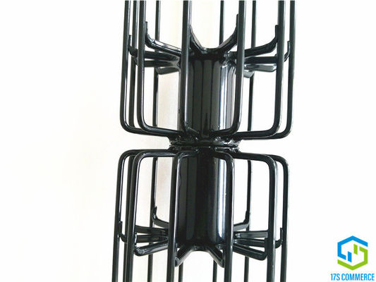 Two Sections Global Joint Star Cage Silicon Coating 12 Pleat Cage 120mm Spider Cage Carbon Steel Bag House Cage