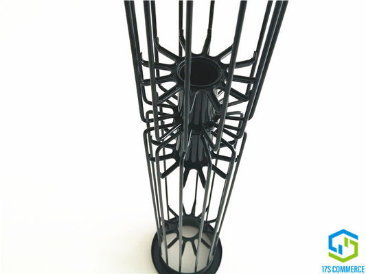 Two Sections Global Joint Star Cage Silicon Coating 12 Pleat Cage 120mm Spider Cage Carbon Steel Bag House Cage