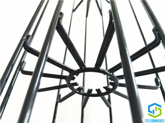 Double Wire Spider Star Filter Cage Silicon Coating Pleat Cage 120mm Spider Cage Carbon Steel Bag House Cage