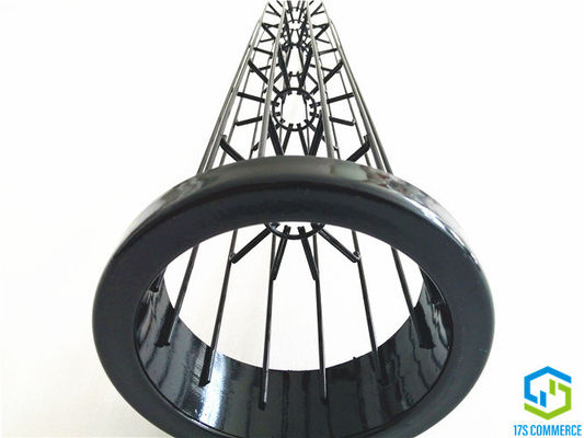 Double Wire Spider Star Cage Silicon Coating Pleat Cage 110mm Spider Cage Mild Steel Dust Collector Cage