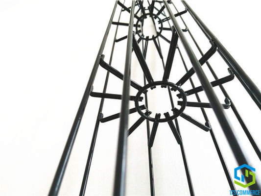 Double Wire Spider Star Cage Silicon Coating Pleat Cage 110mm Spider Cage Mild Steel Dust Collector Cage