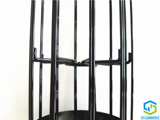 Bonded Vertical Wire12 Ray Star Cage Silicon Coating Pleat Cage 120mm Spider Cage Carbon Steel Bag House Cage