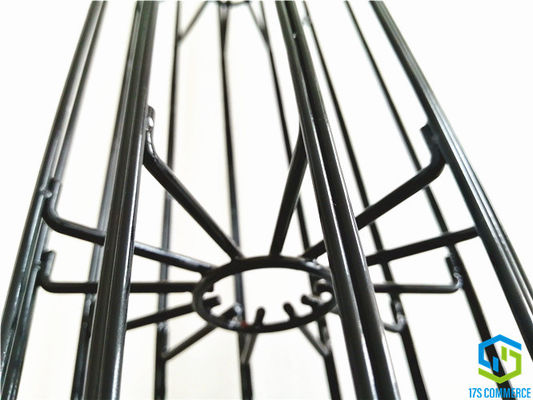 Weld Vertical Wire Star Filter Cage Silicon Coating Pleat Cage 138mm Spider Cage Mild Steel bag house Cage