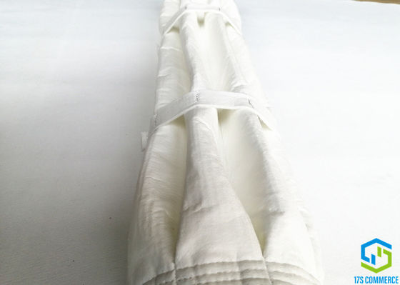 130mm Diameter 8 Ray Polyester Felt Filter Bags Low Emission