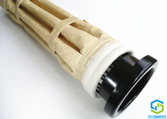 500gsm Aramid Filter Bags And Cages Round Star Filter Bags